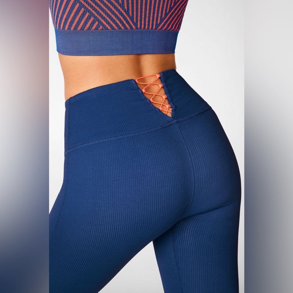 Fabletics high waisted seamless leggings and matching bra